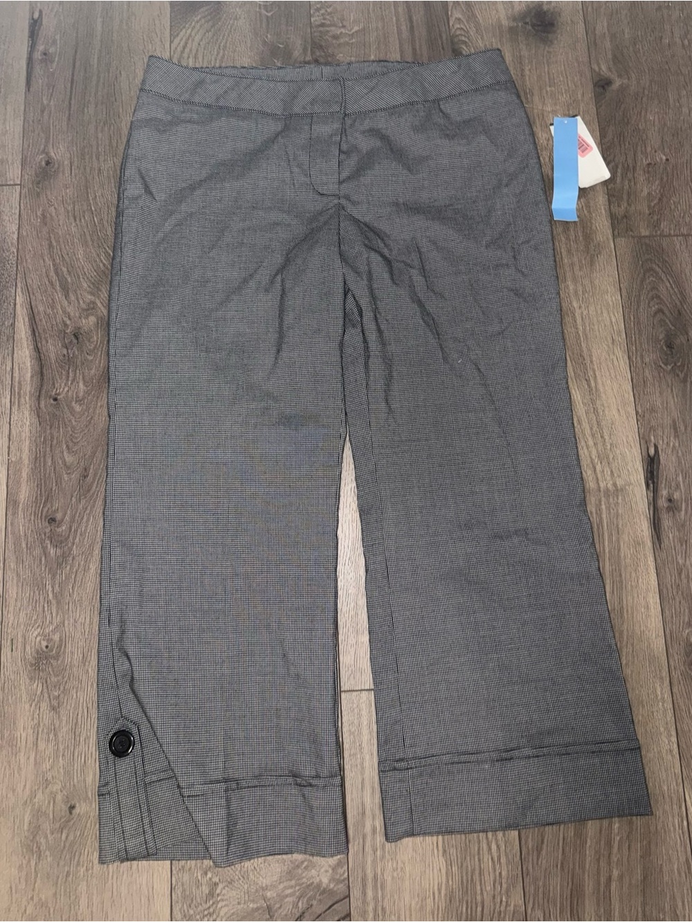 Tempted Gray Cropped Wide-Leg Dress Pants